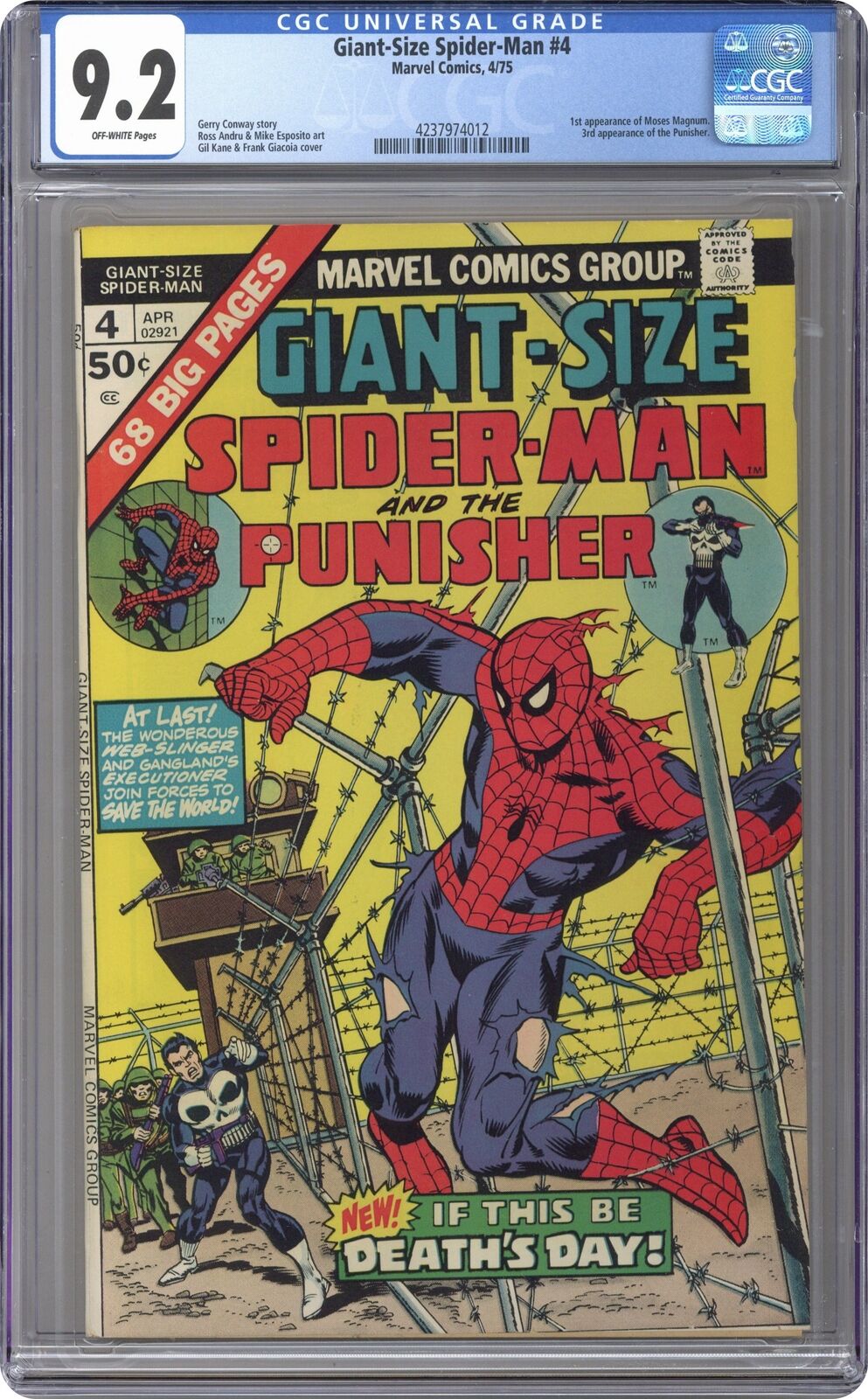 Giant Size Spider-Man #4 CGC 9.2 1975 4237974012