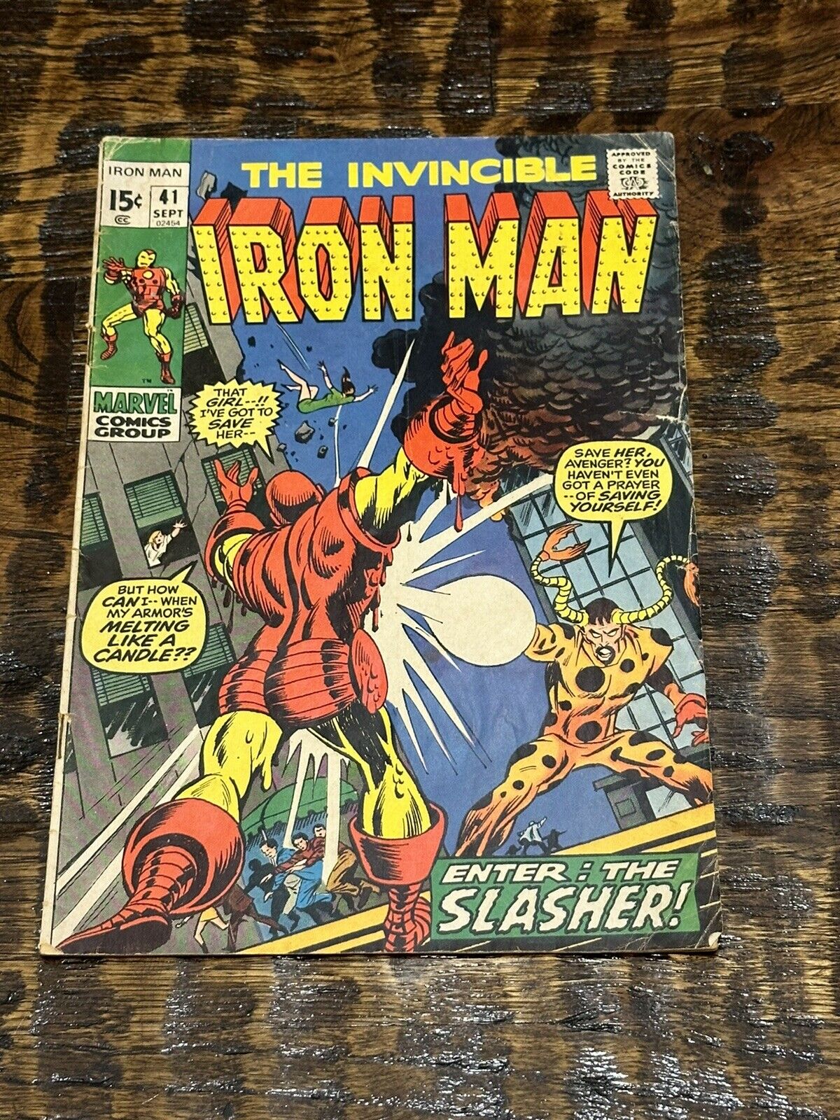 Vintage Invincible Iron Man #41-(1971)-Good/Good+ (G/G+) Condition Marvel Comics