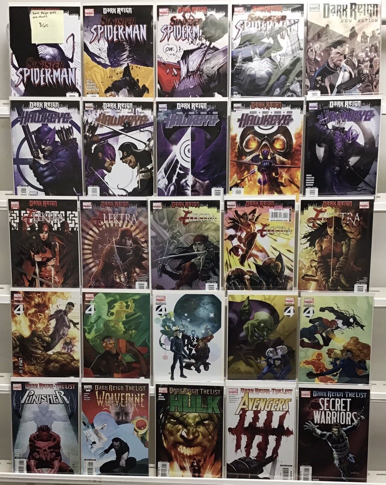 Marvel Comics Dark Reign Sets, One Shots Comic Book Lot Of 25