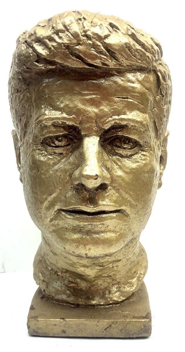 Vintage Austin Productions JFK John F. Kennedy Head Bust Sculpture E. Schillaci 