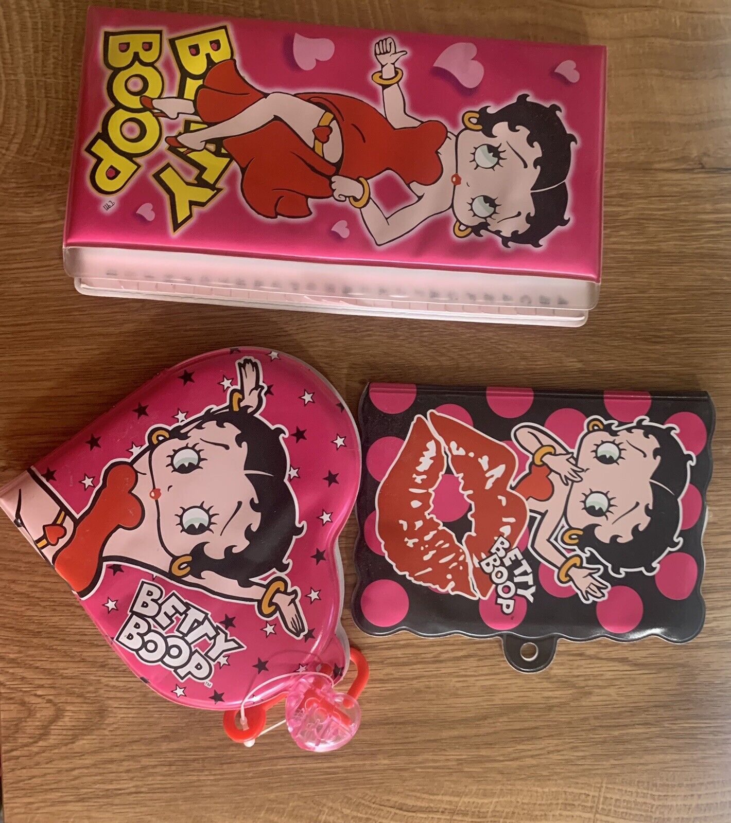 Cute Vintage Betty Boop 3-Piece Notebook Set with working lock and key