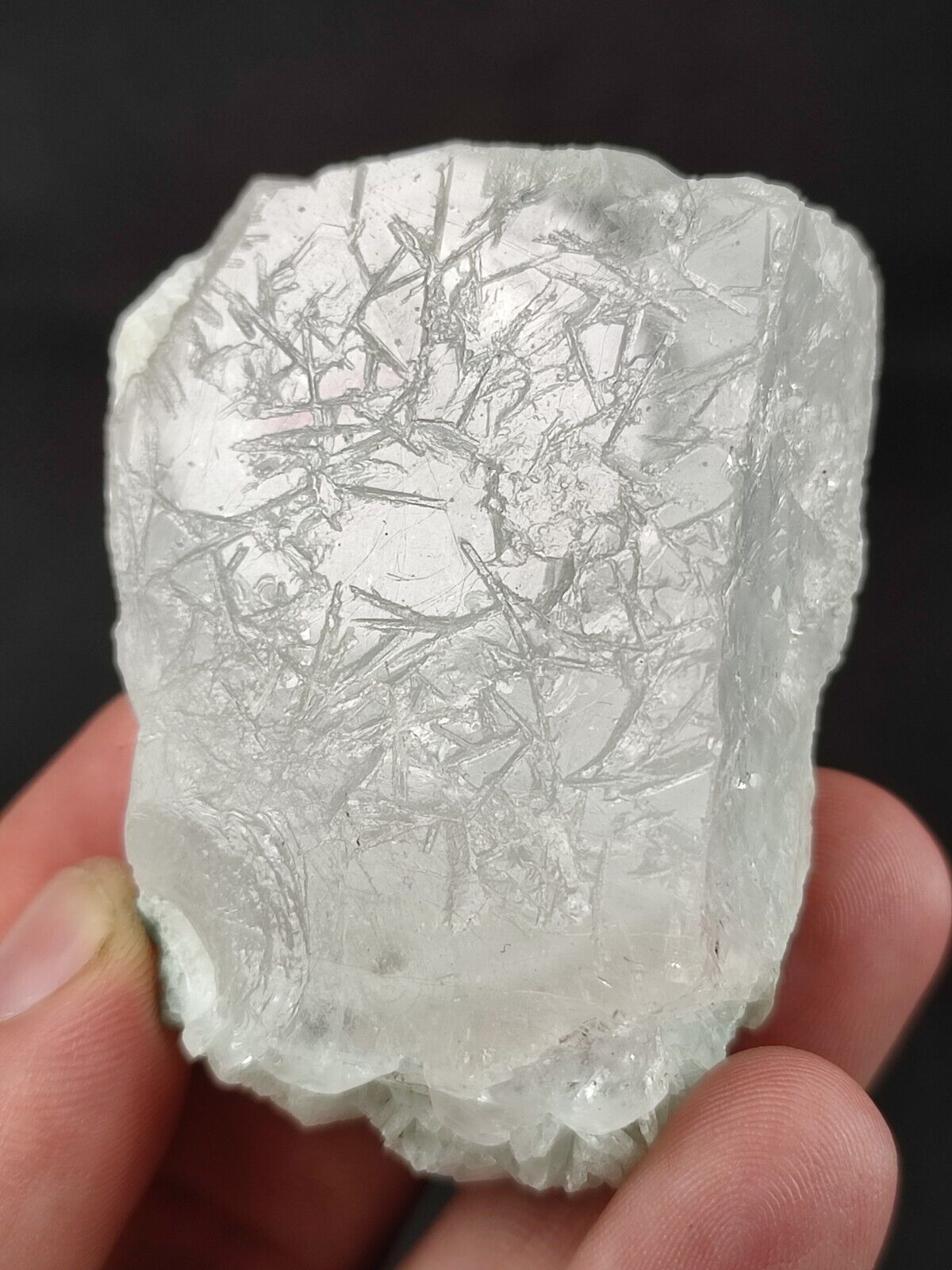 83-gm AQUAMORGANITE Bi-colored Beryl Crystal