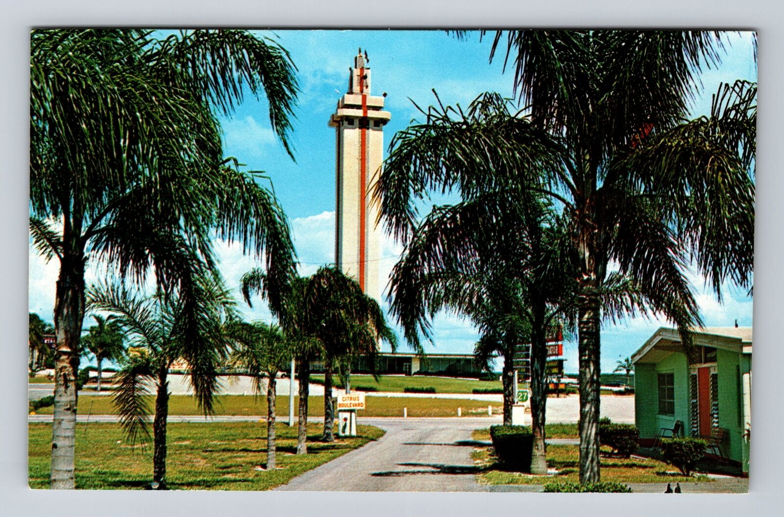 Clermont FL- Florida, The Citrus Tower, Antique, Vintage Postcard