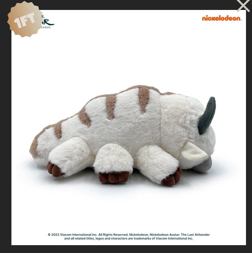Youtooz  * Avatar  * Appa Flop * Plush 1ft * NEW* In Original Packaging