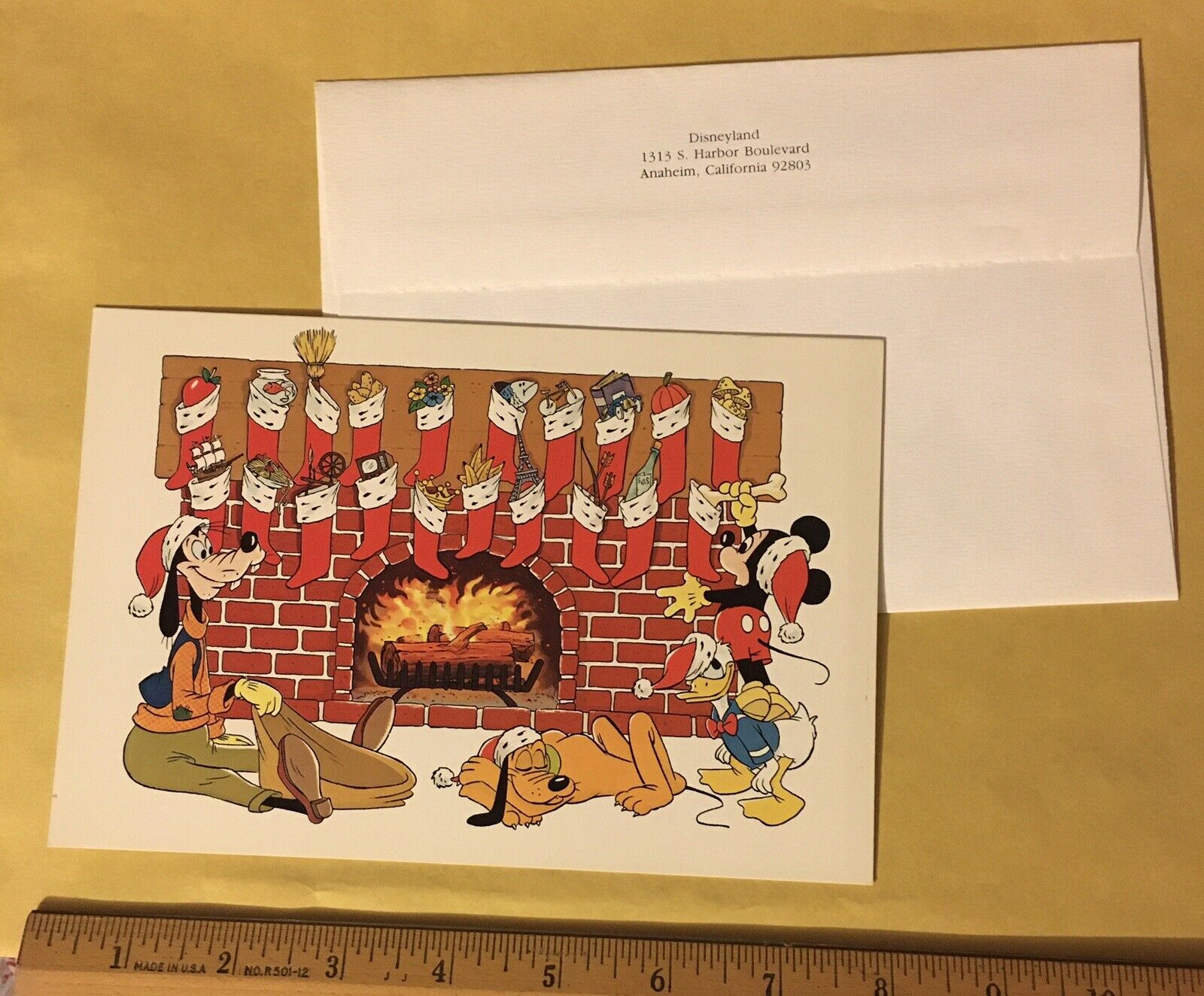 1981 Walt Disney Corporate Christmas Card - excellent/mint condition, rare