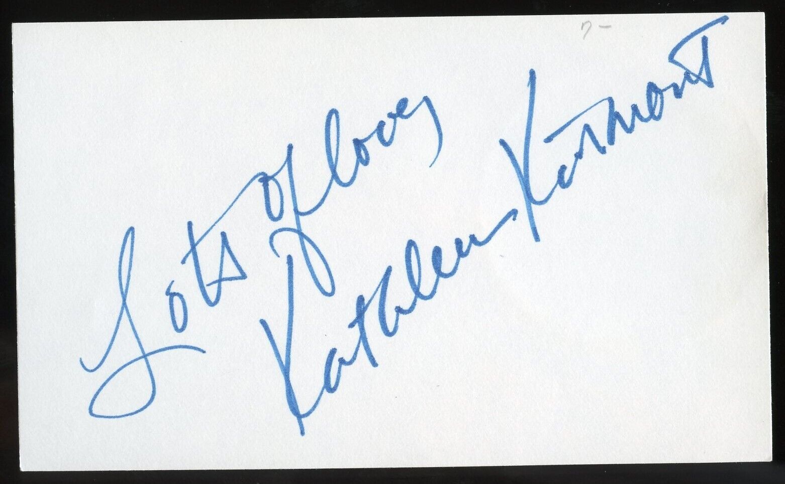 Kathleen Kinmont signed autograph auto 3x5 Cut American Actress in Halloween 4