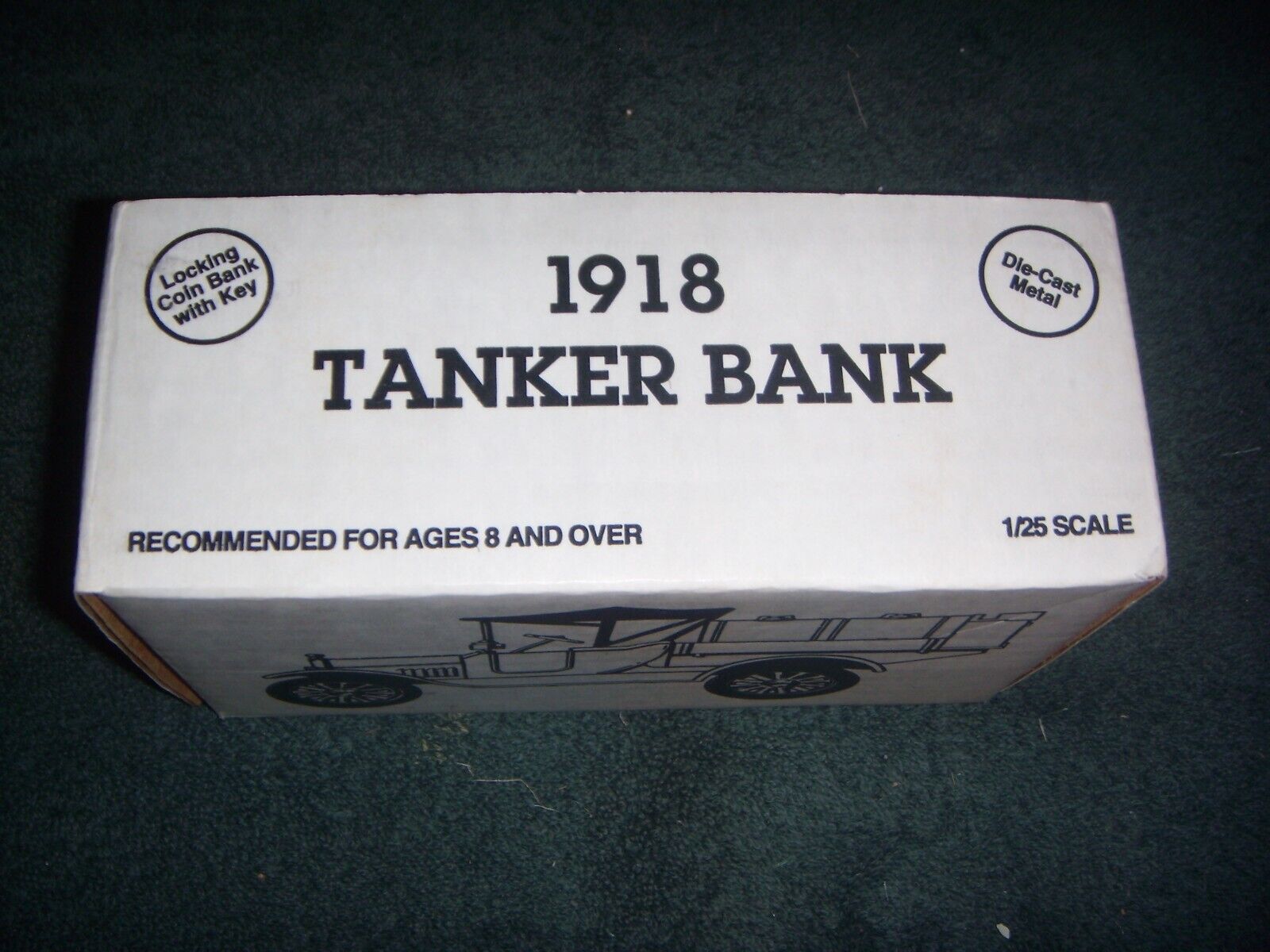 VINTAGE 1990 ERTL 1918 Ford Zerolene Tanker NEW IN BOX 1:34