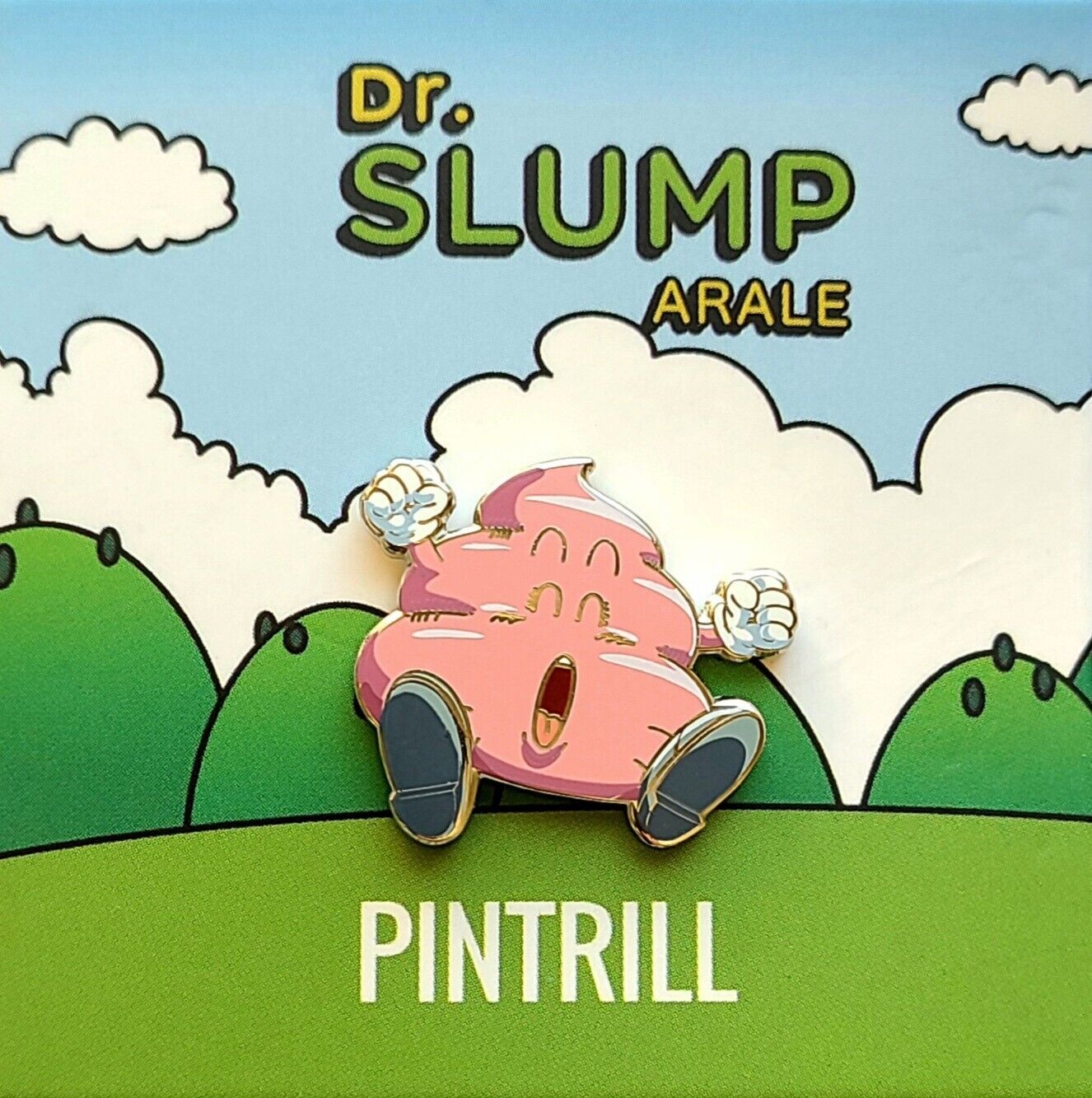 ⚡RARE⚡ PINTRILL x DR. SLUMP ARALE Poop Boy Pin *BRAND NEW* LE OF 120 JAPAN EXCLU