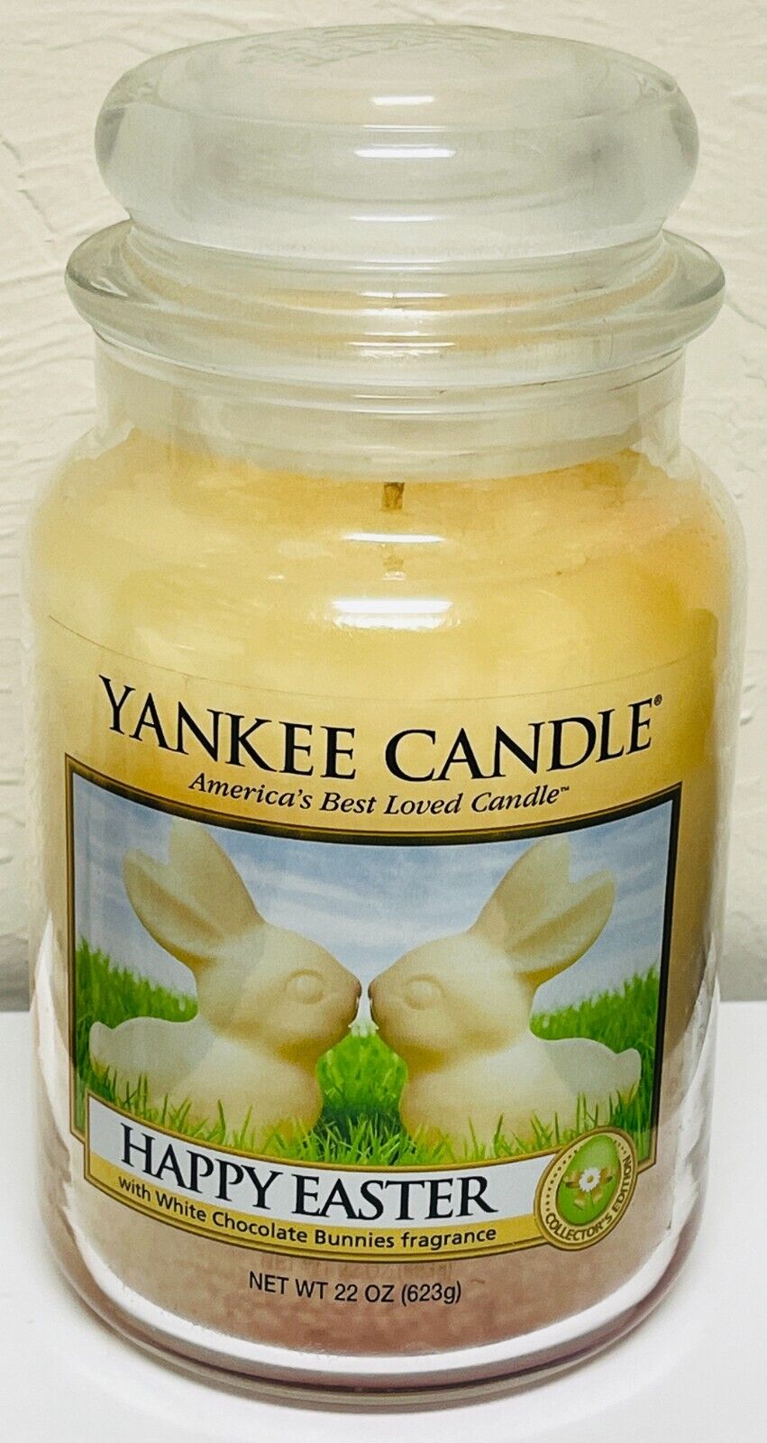 Yankee Candle Happy Easter 22 oz Jar NEW Collector Edition White Chocolate Bunny