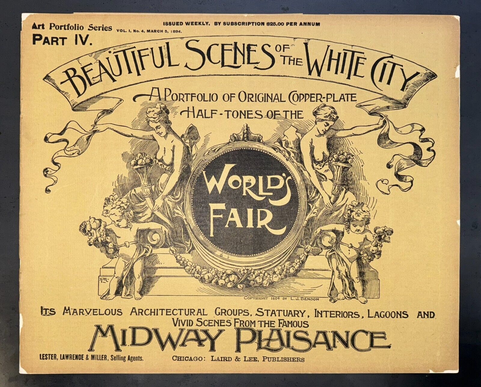 RARE 1893 World's Fair Booklet -Beautiful Scenes of the White City-