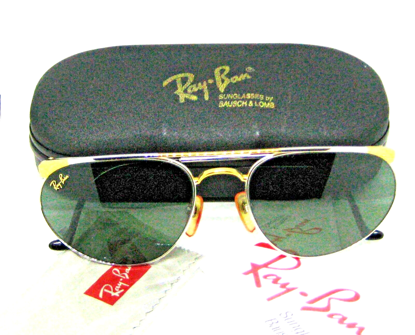 Ray-Ban USA B&L Vintage NOS Ultra Zenus Chromax Precious Metals New Sunglasses