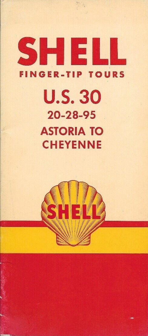 1950 SHELL OIL Tour Guide US ROUTE 30 Astoria Oregon Cheyenne Wyoming Twin Falls