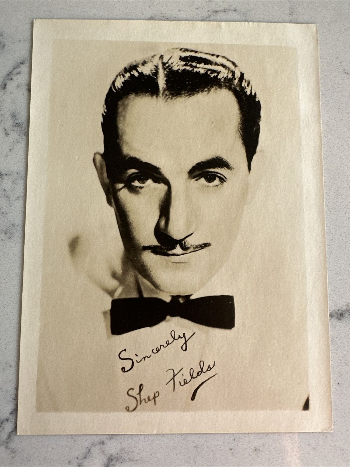SHEP FIELDS - PHOTOGRAPH - SIGNED  - BIG BAND - ORCHESTRA 5x7”