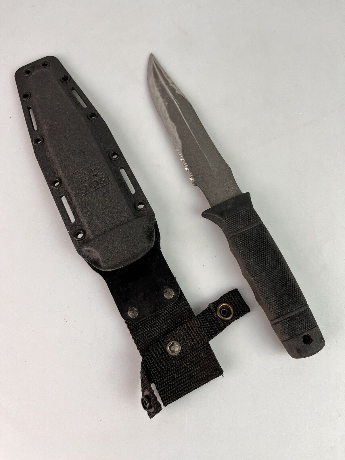 SOG S37K SEAL 2000 Fixed Blade Knife AUS-6 Sheath Seki-Japan