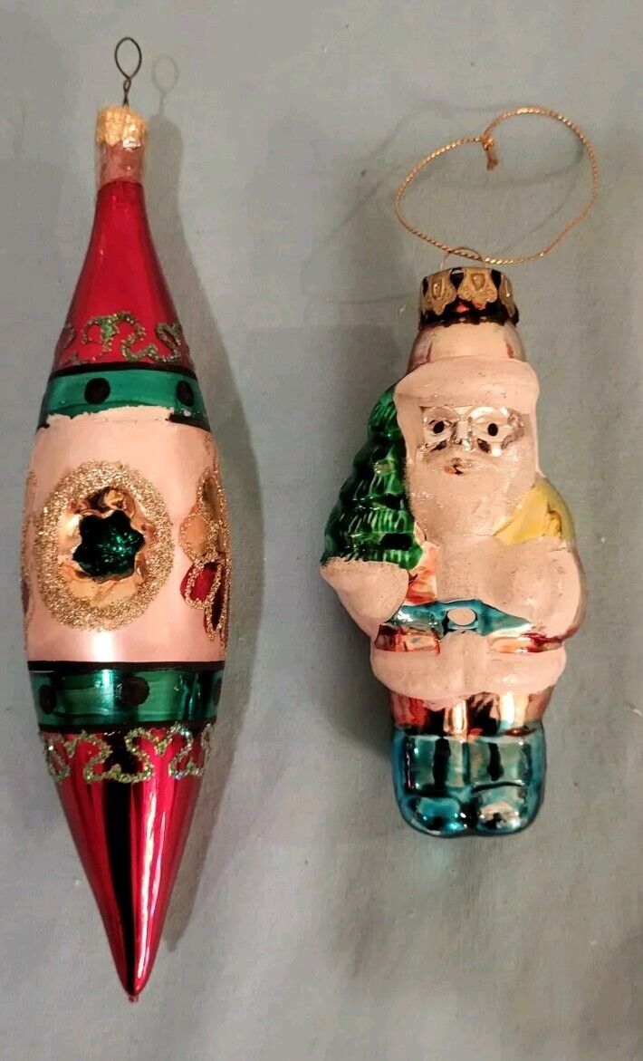 VTG • Mercury Glass • Christmas Ornaments
