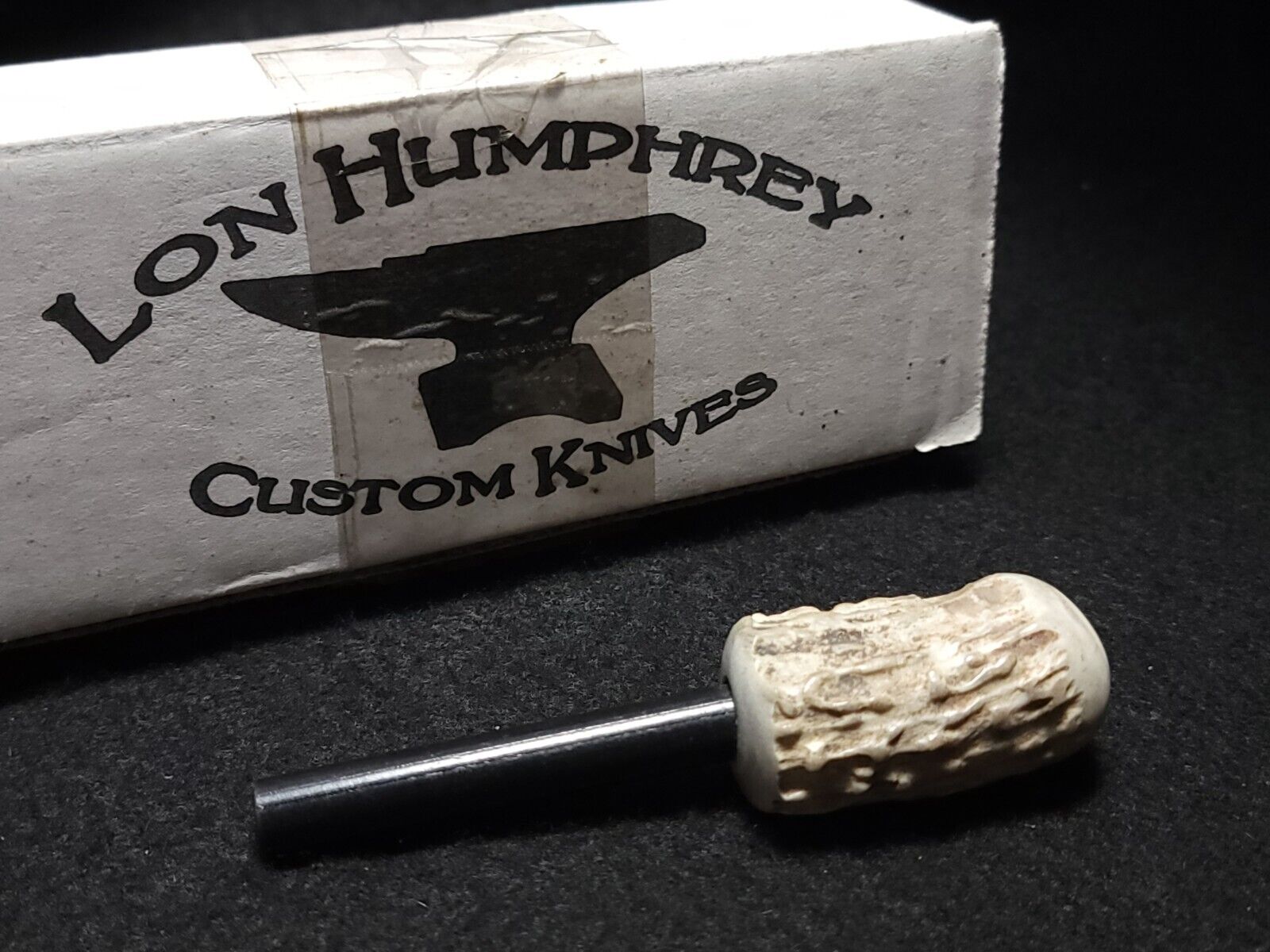 Lon Humphrey Custom Knives Antler Firesteel With Original Box