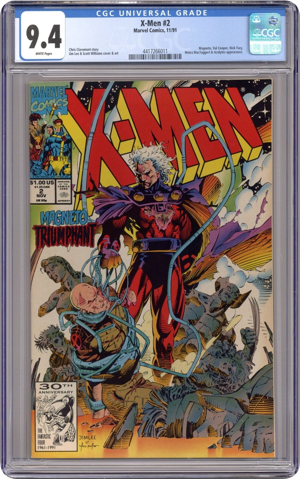 X-Men #2 CGC 9.4 1991 4417266011