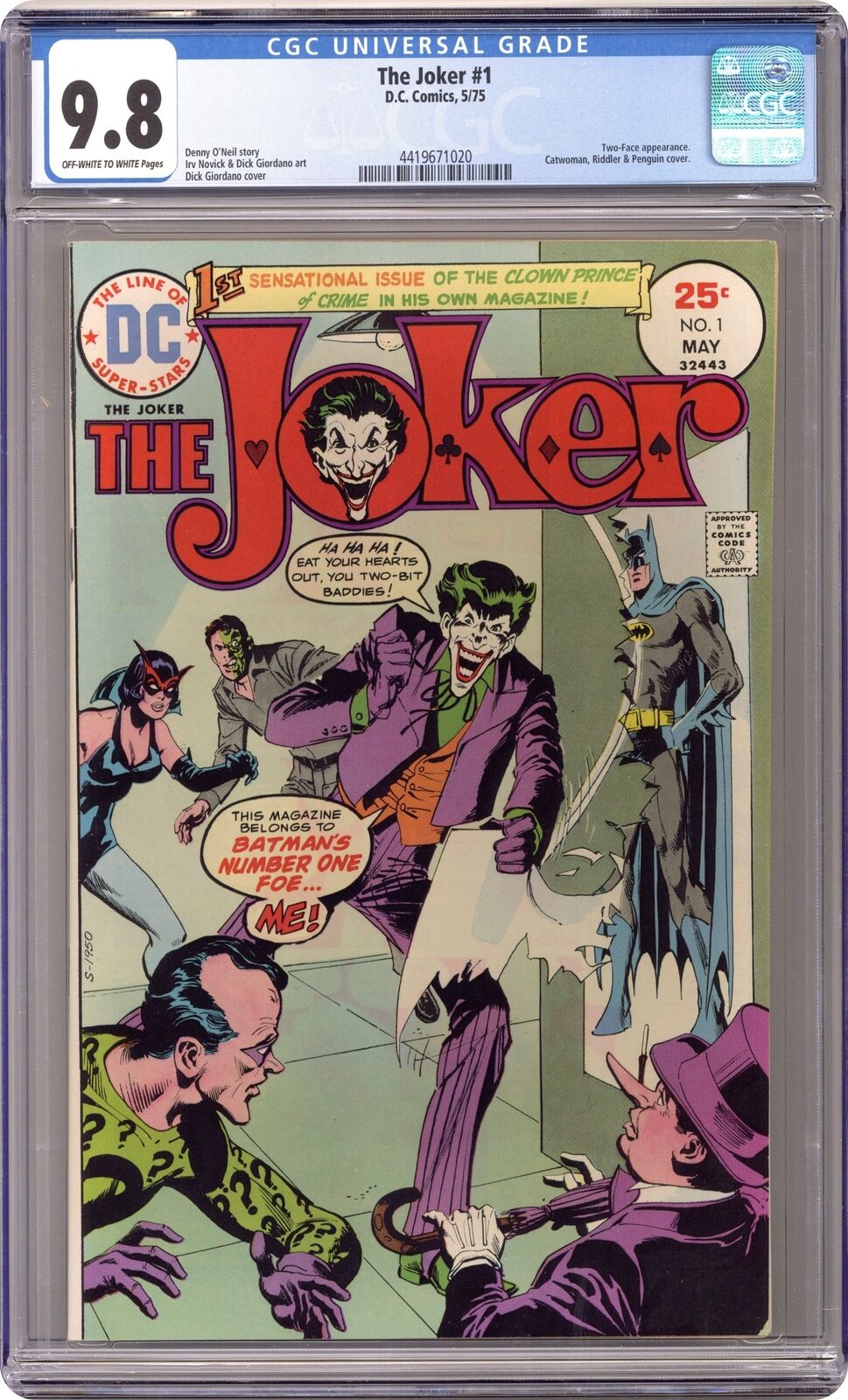 Joker #1 CGC 9.8 1975 4419671020