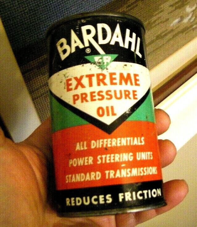 1959 Bardahl Extreme Pressure Oil 12 oz Very Rare Oval Can tin NOS Garage:2 of 2