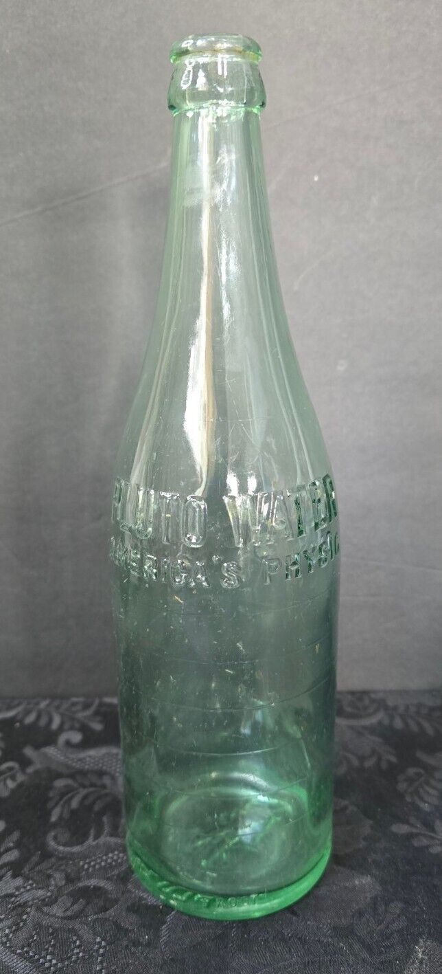 OLD VINTAGE PLUTO WATER AMERICAS PHYSIC BOTTLE