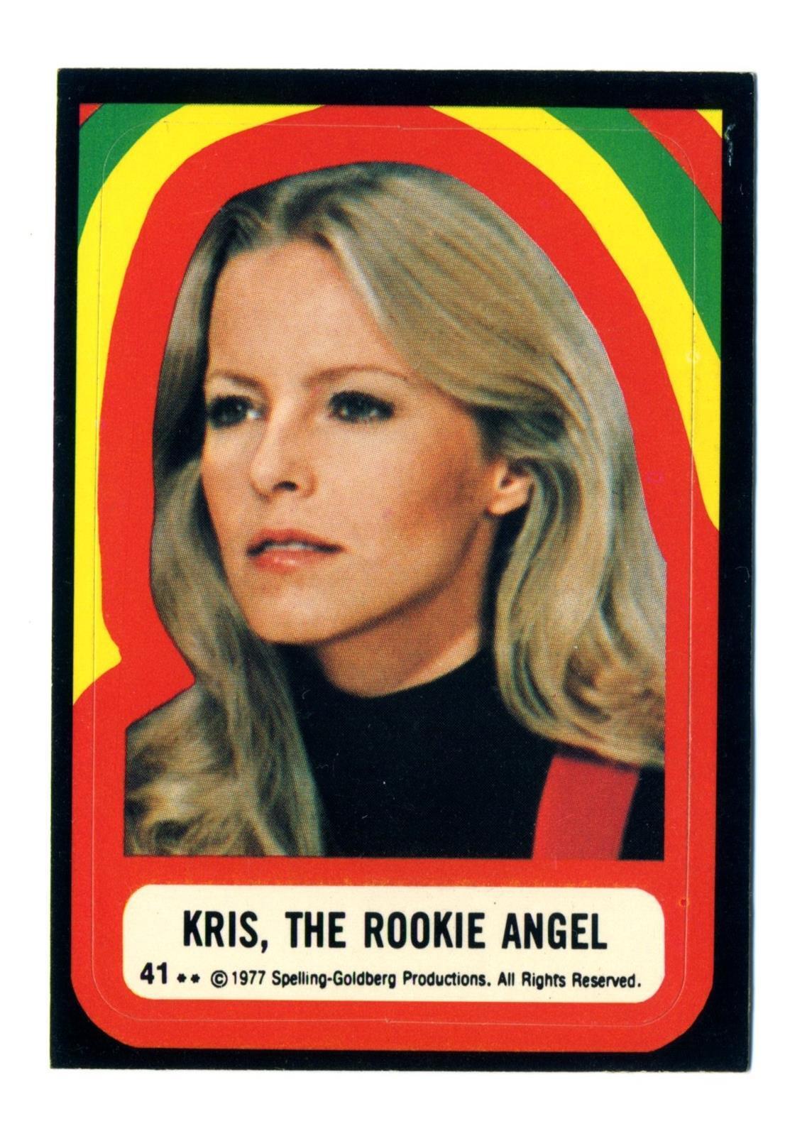 Topps 1978 Charlie\'s Angels Series 4 Sticker Card #41 Kris, The Rookie Angel