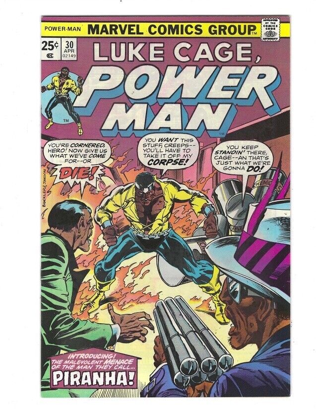 Luke Cage Power Man #30 1976 Unread NM- Or Better The Piranha Combine Shipping
