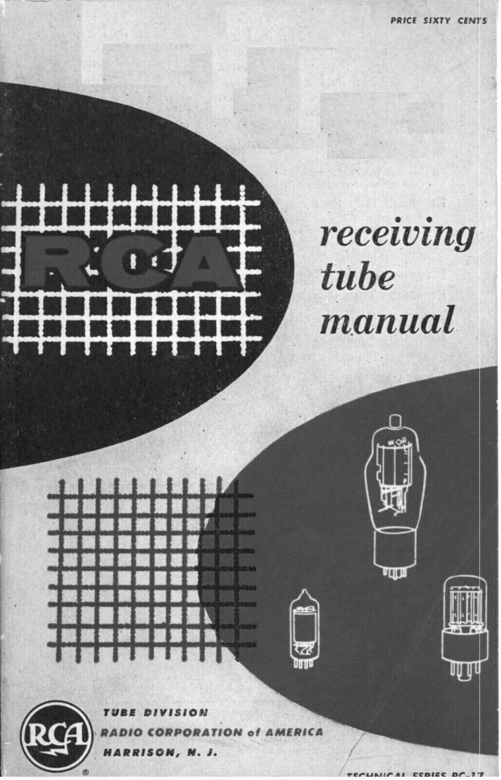 Receiving Tube Technical Fits RCA Series RC-17 - 1954