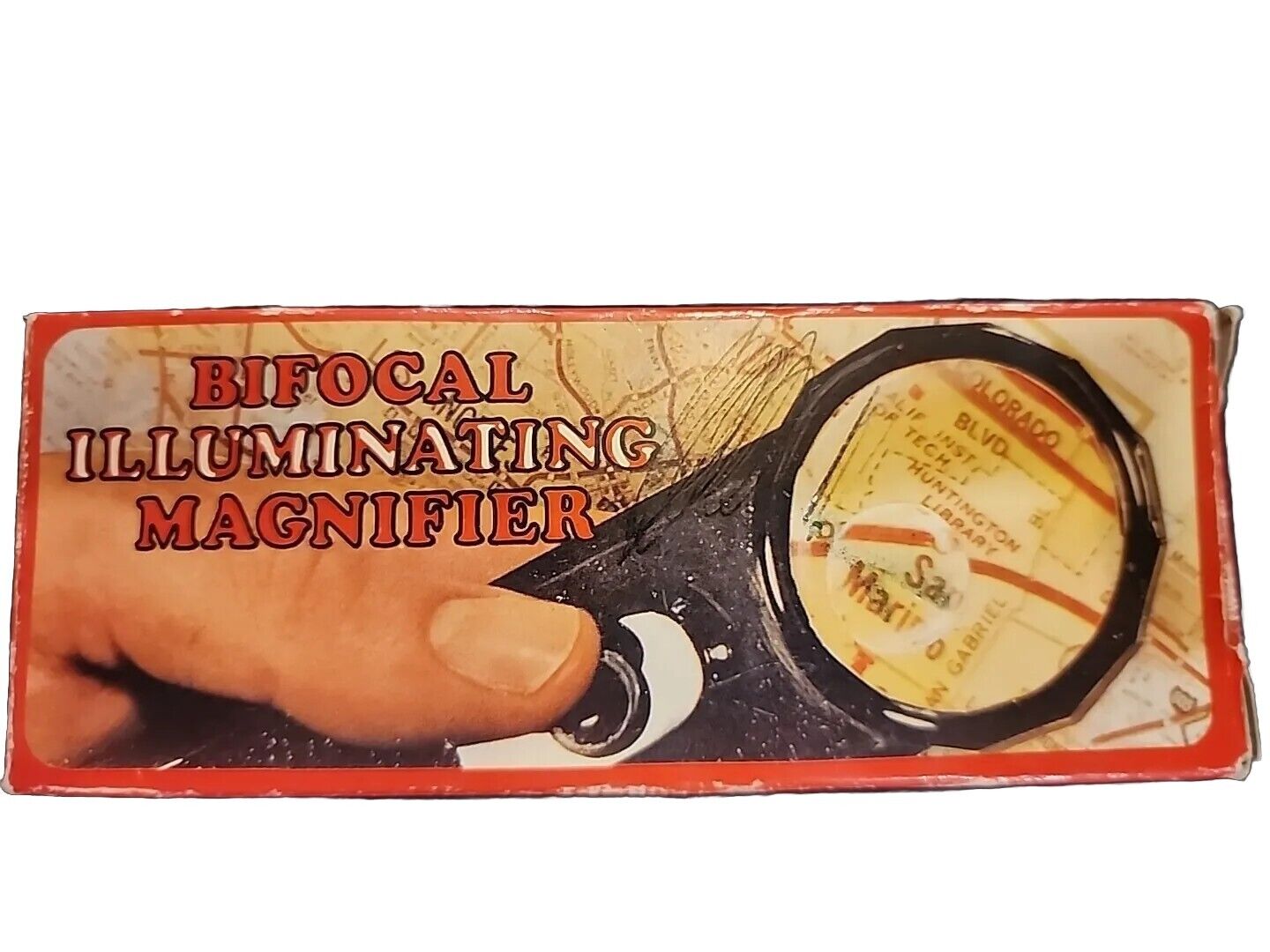 Vintage Bifocal Illuminating  Magnifier Needs Batteries NIB