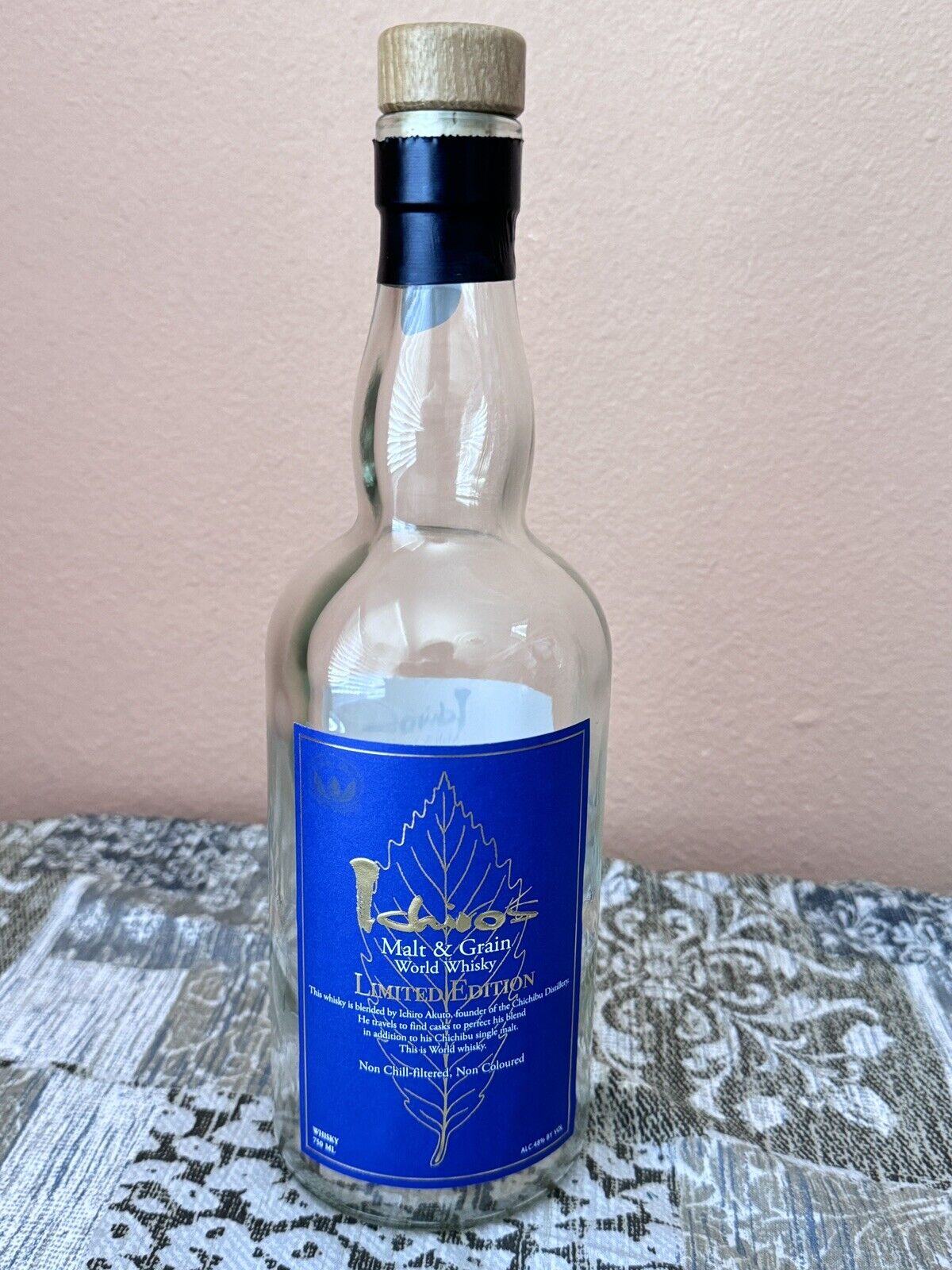 Ichiro\'s World Whisky Japanese Whiskey Bottle Japan Limited Edition unrinsed