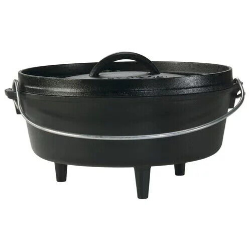 Lodge 4 Quart Cast Iron Camp Dutch Oven, L10C03, with lid，Camping, Party