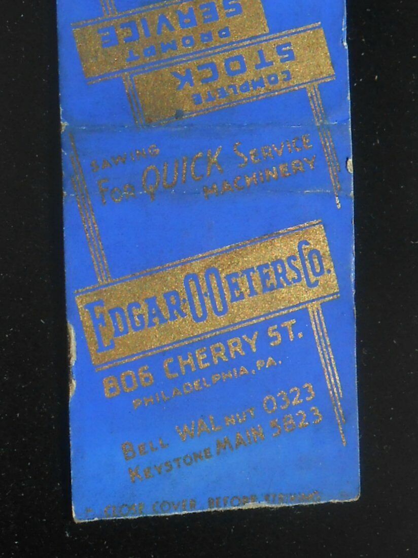 1940s Edgar O. Oeters Co. Fibre Bakelite Hard Rubber 806 Cherry St.` Philadelphi