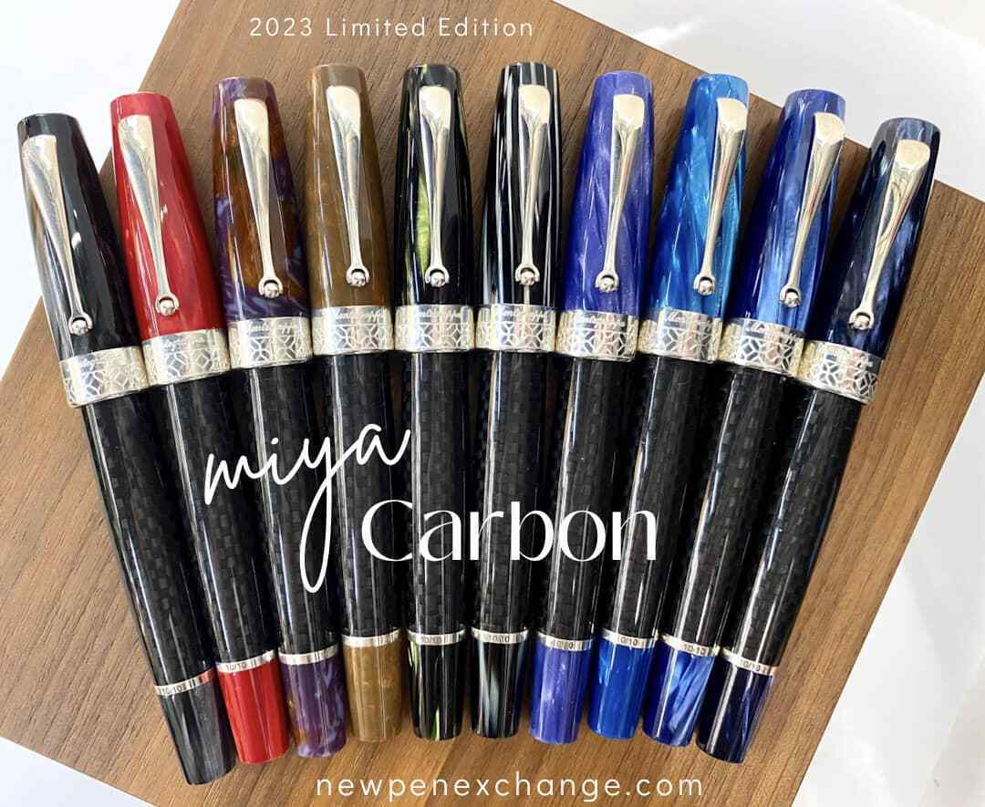 Montegrappa  Miya Carbon III 10 Colors/ 4 nibs 18K Fountain Pen (L.E 10pcs)