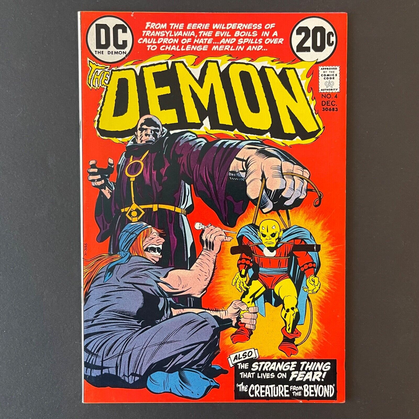 THE DEMON #4 DC COMICS 1972 JACK KIRBY HIGH GRADE