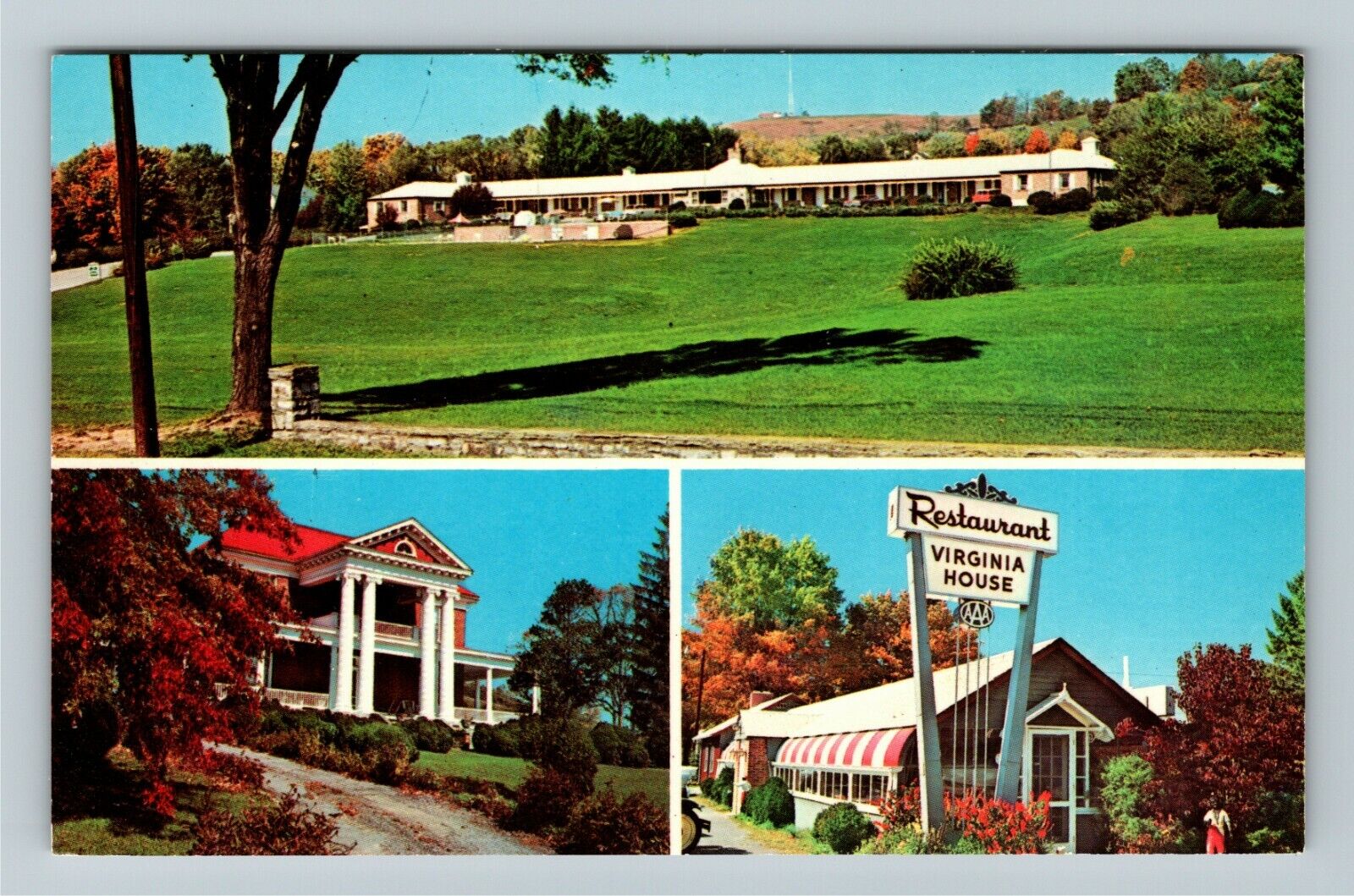 Marion VA-Virginia, Virginia House, Restaurant, Vintage Postcard