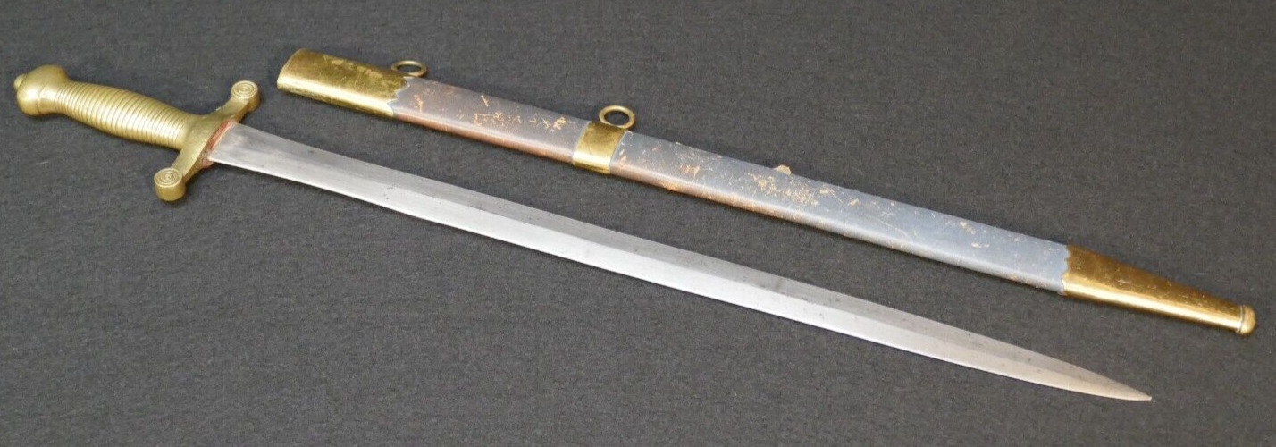 Antique Indian Wars Era Militia / Private Purchase Masonic Gladius Short Sword