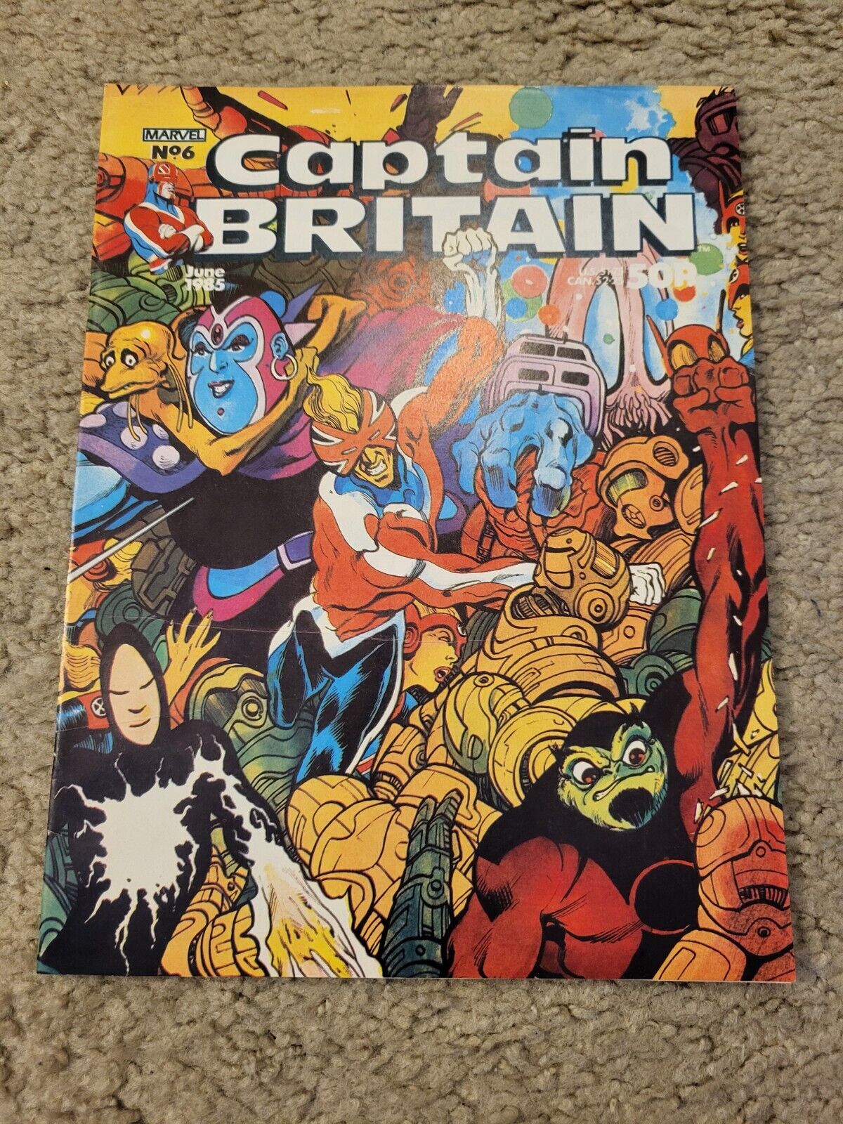 Captain Britain 6 Marvel UK Comics lot 1985 HIGH GRADE