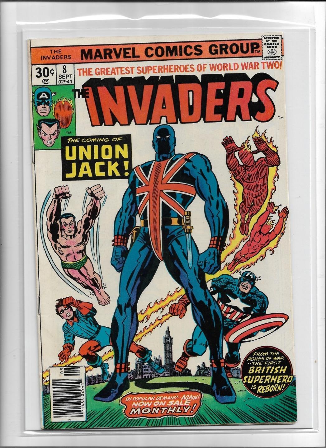 THE INVADERS #8 1976 FINE-VERY FINE 7.0 4670 UNION JACK