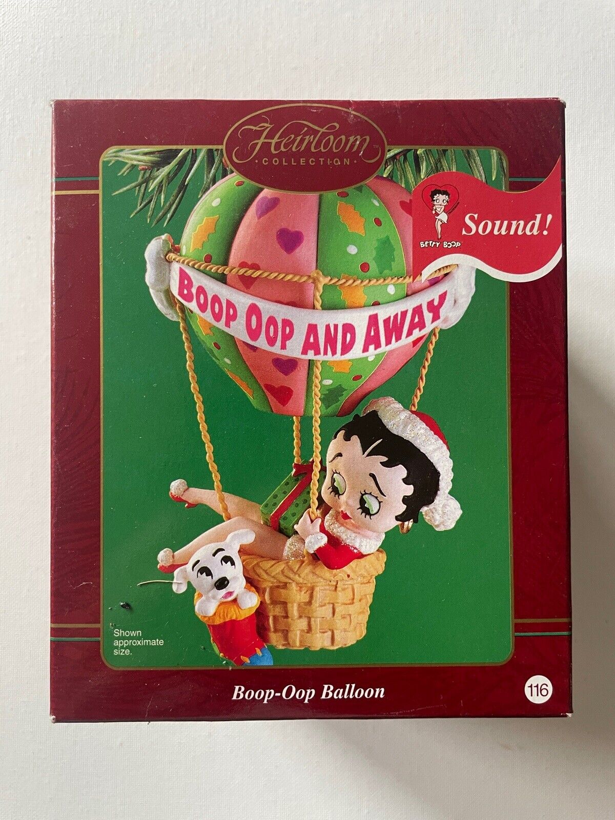 Betty Boop Oop & Away Christmas Ornament Balloon Carlton Heirloom Collection