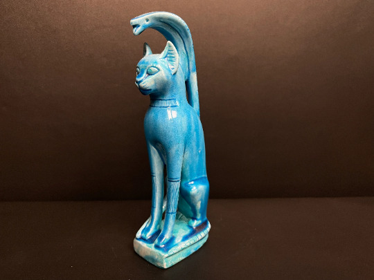 Marvelous Egyptian Cat Bastet goddess of protection with the Cobra 