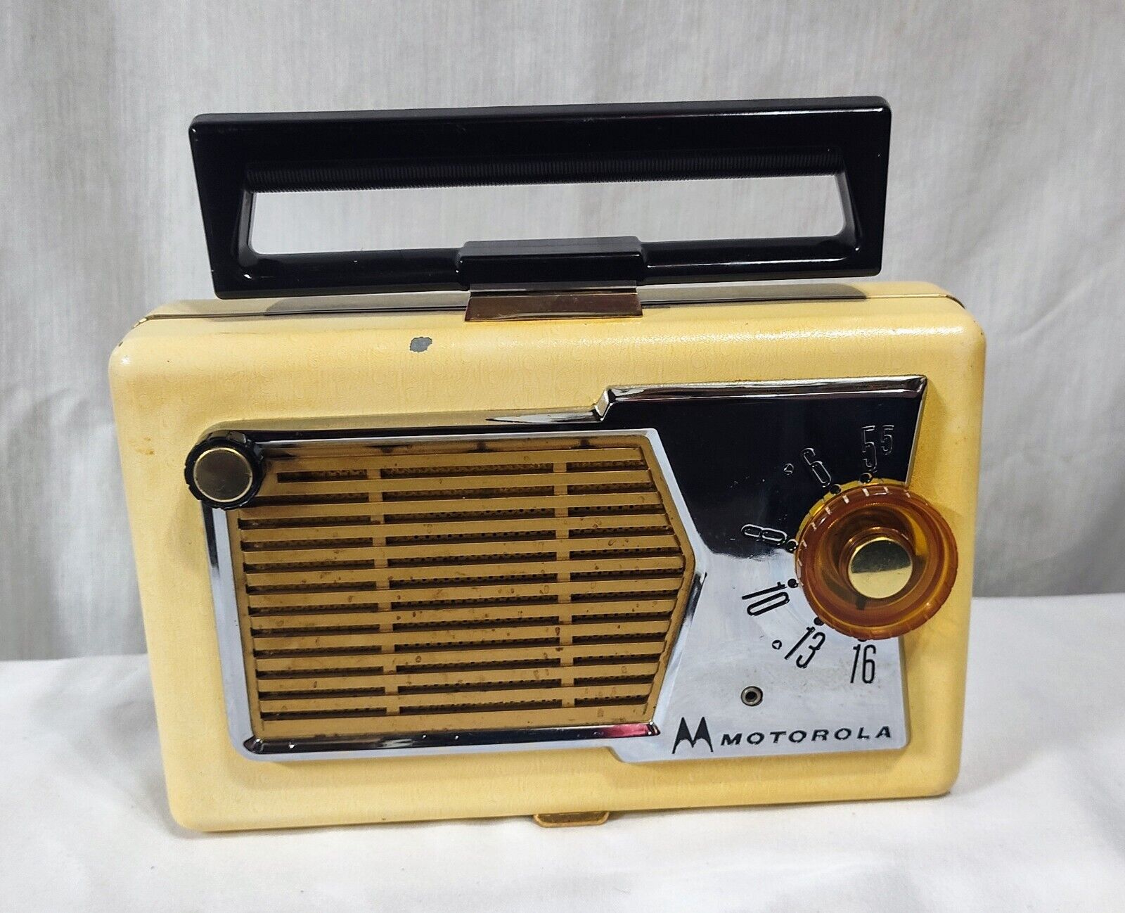Vintage 1950s Motorola 56M1 Roto Tenna Portable Radio Untested Chassis HS-535