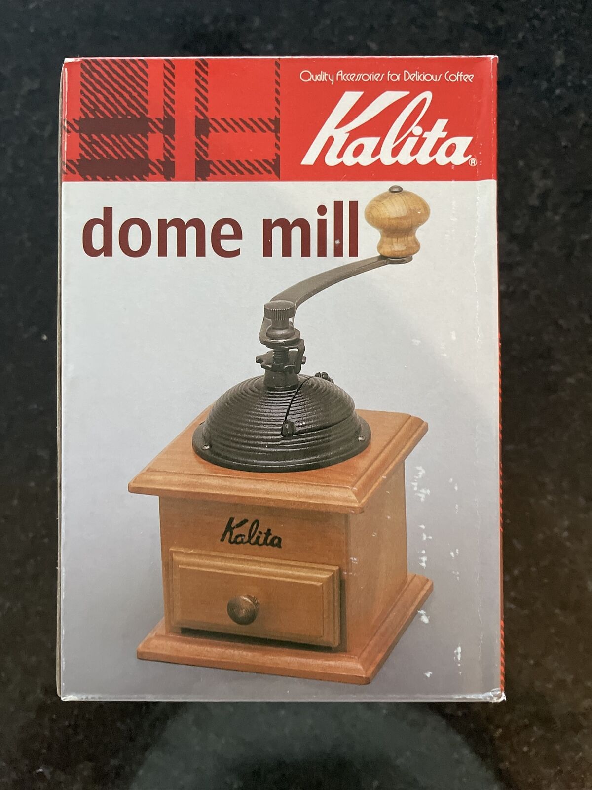 Kalita Dome Mill Coffee Adjustable Fineness Conical Burr Top Cast Iron