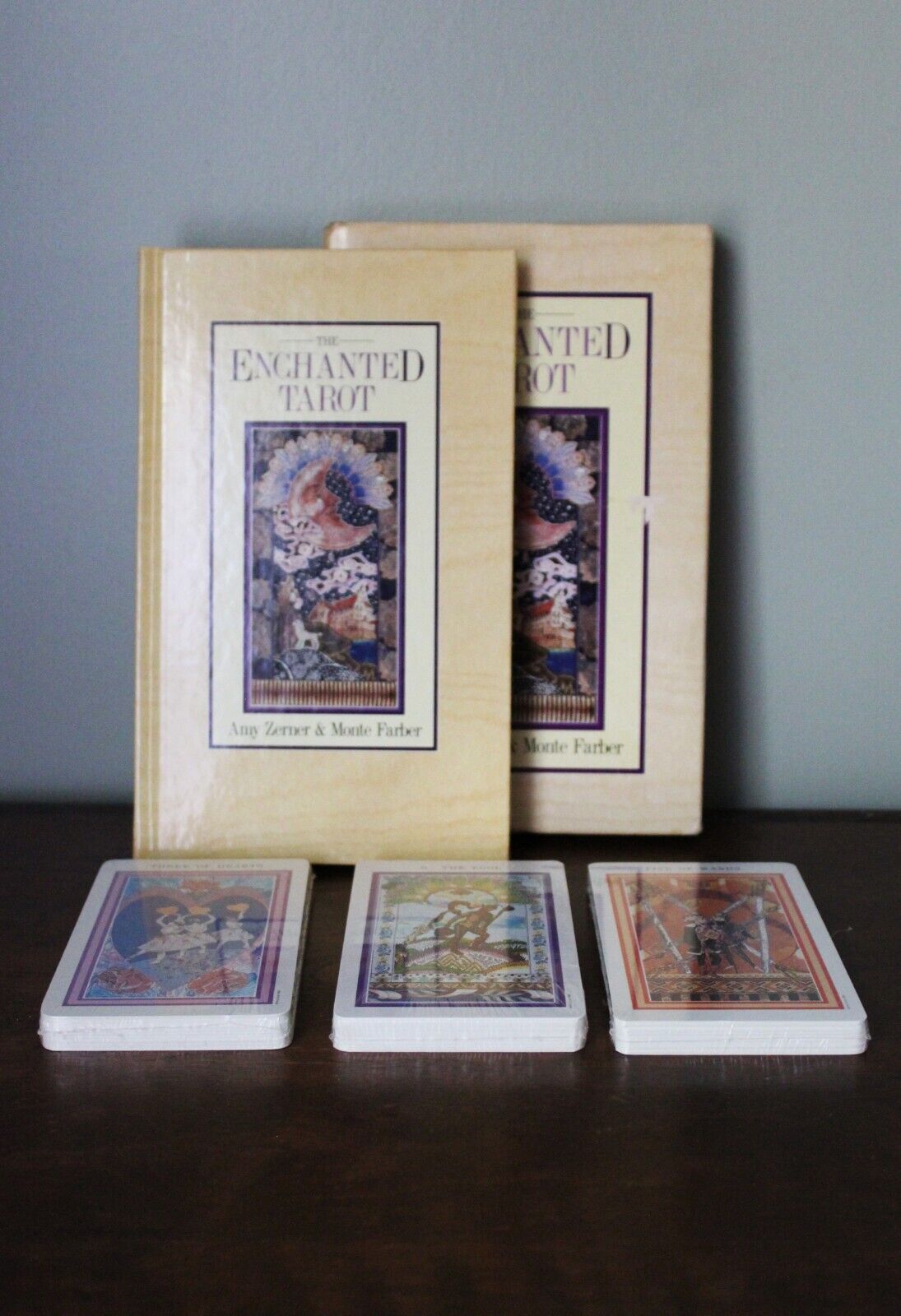 THE ENCHANTED TAROT Amy Zerner Monte Farber 78 Book Cards 1st Edition 1990