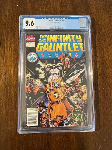Infinity Gauntlet #1 Rare Newsstand edition GRADED 9.6