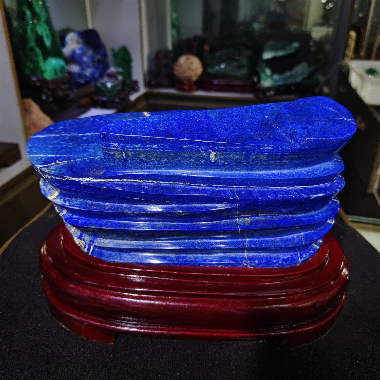 8.2kg TOP Natural Lapis lazuli Quartz Crystal irregular Furnishing articles