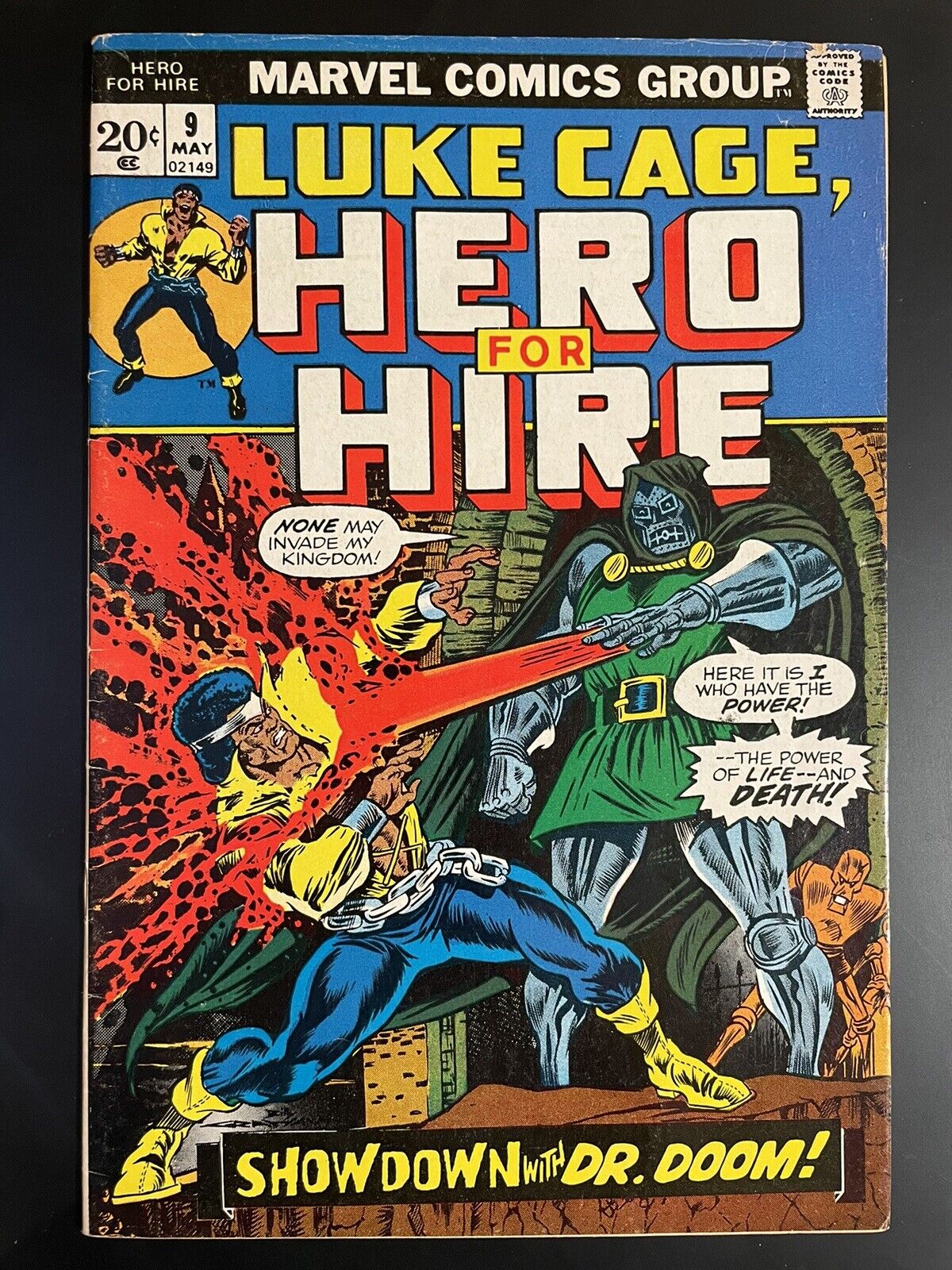 Hero For Hire # 9 (1973) 1st Meeting With The F.F. Doctor Doom VG/F Marvel Comic