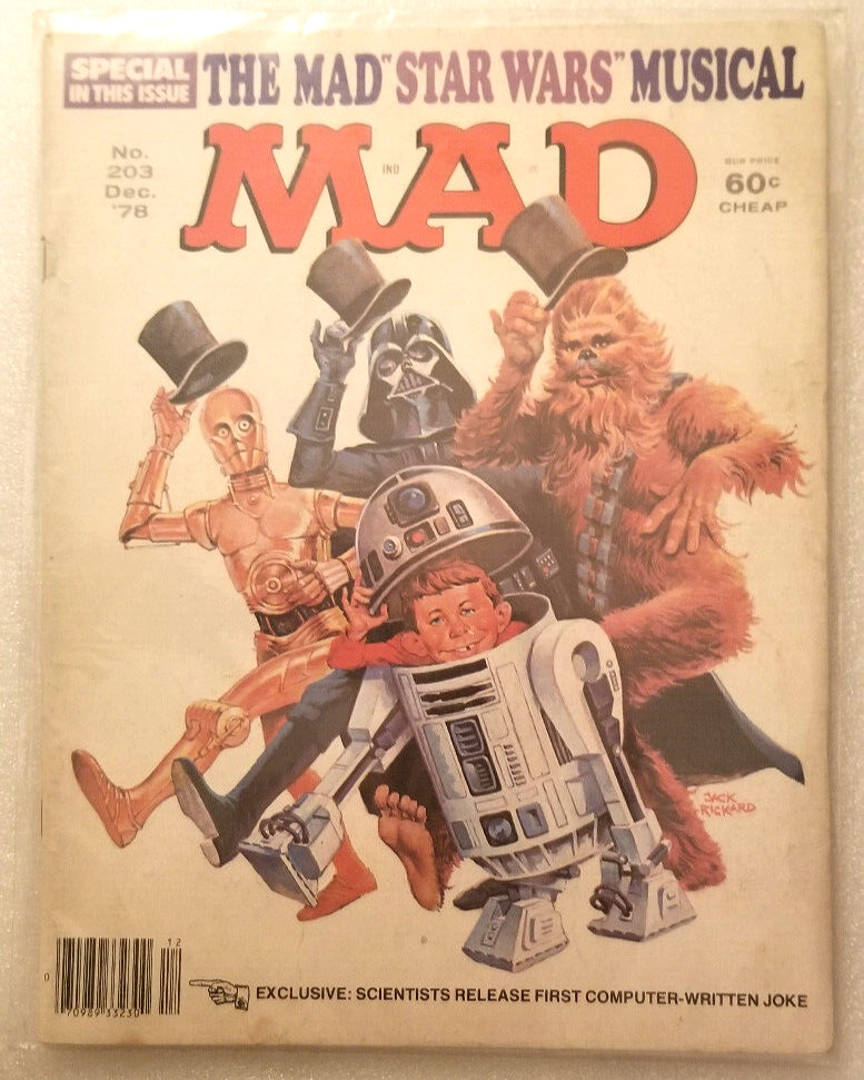 STAR WARS MAD MAGAZINE #203 DEC 1978 VINTAGE VERY GOOD - FINE CONDITION