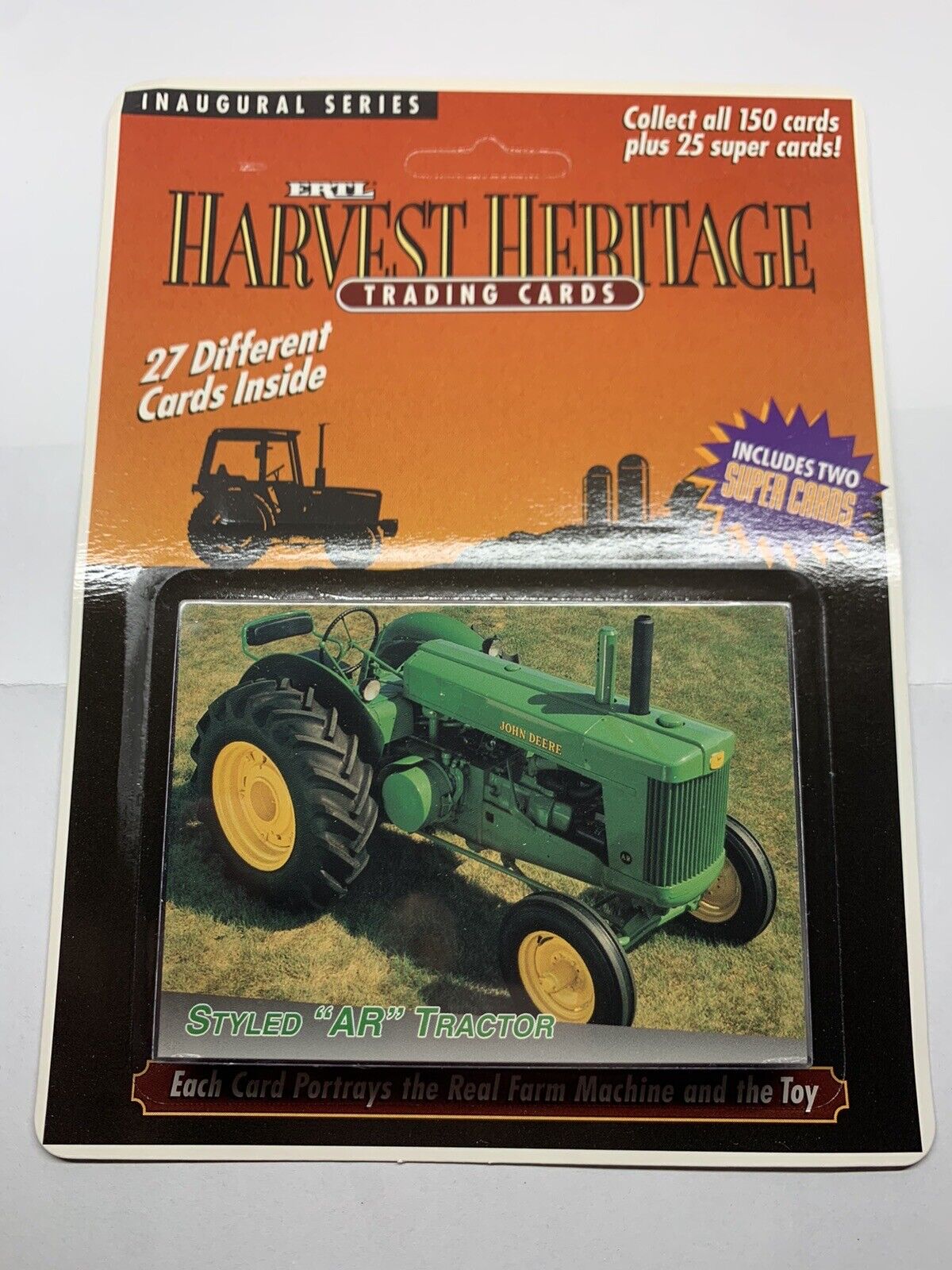 1994 ERTL Harvest Heritage Trading Card Pack 27 Sealed Tractors John Deere 1x
