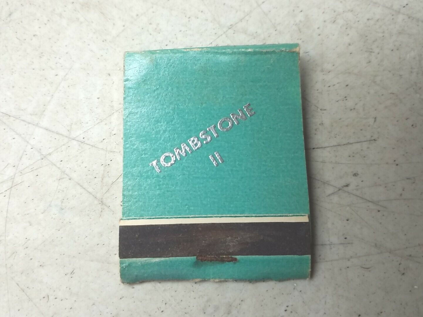 Tombstone II Pizza Restaurant Medford Wisconsin Vintage Advertising Matchbook
