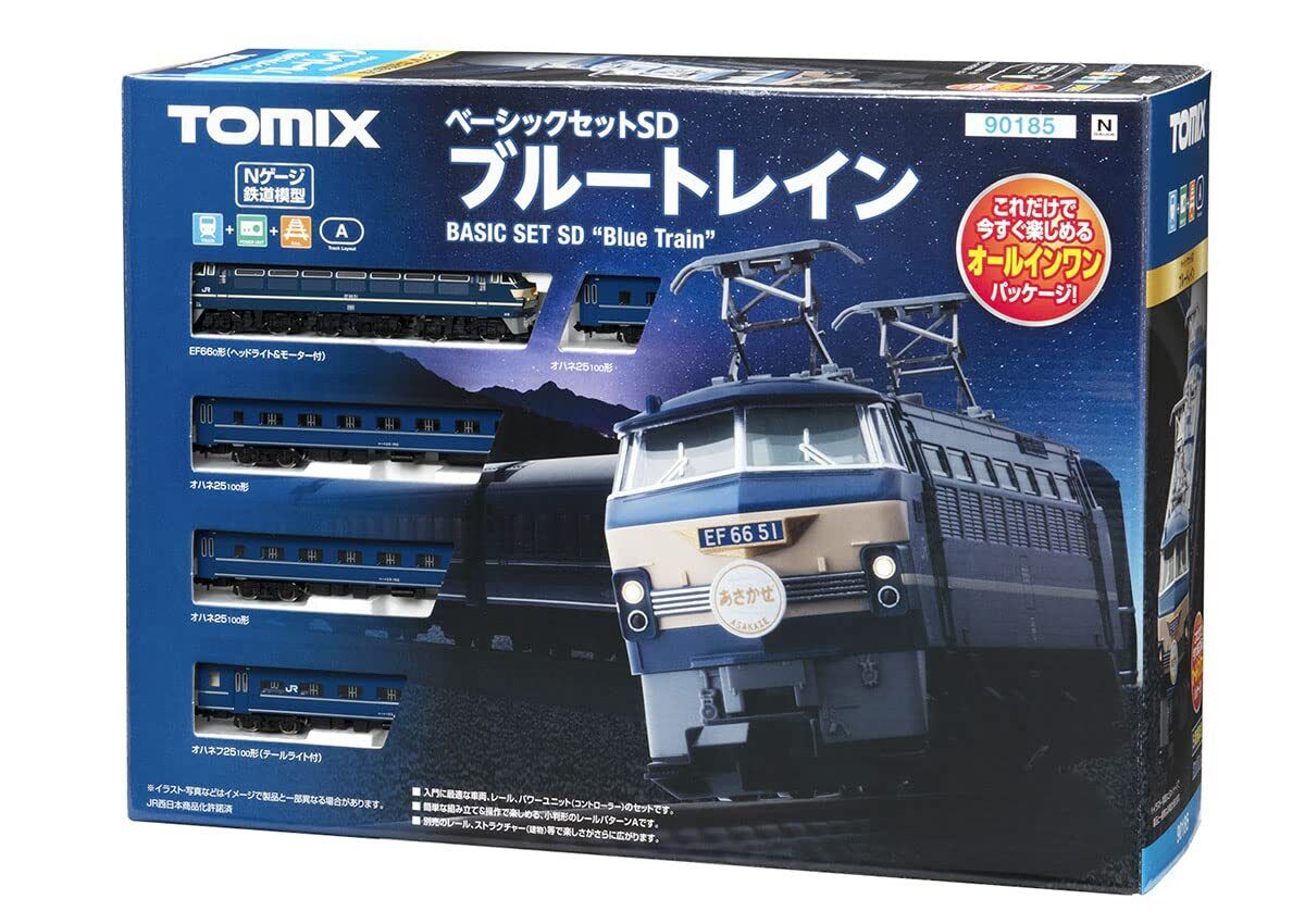 Tomy Tec TOMIX N Gauge Basic Set SD Blue Train 90185 Railway Model Introductory
