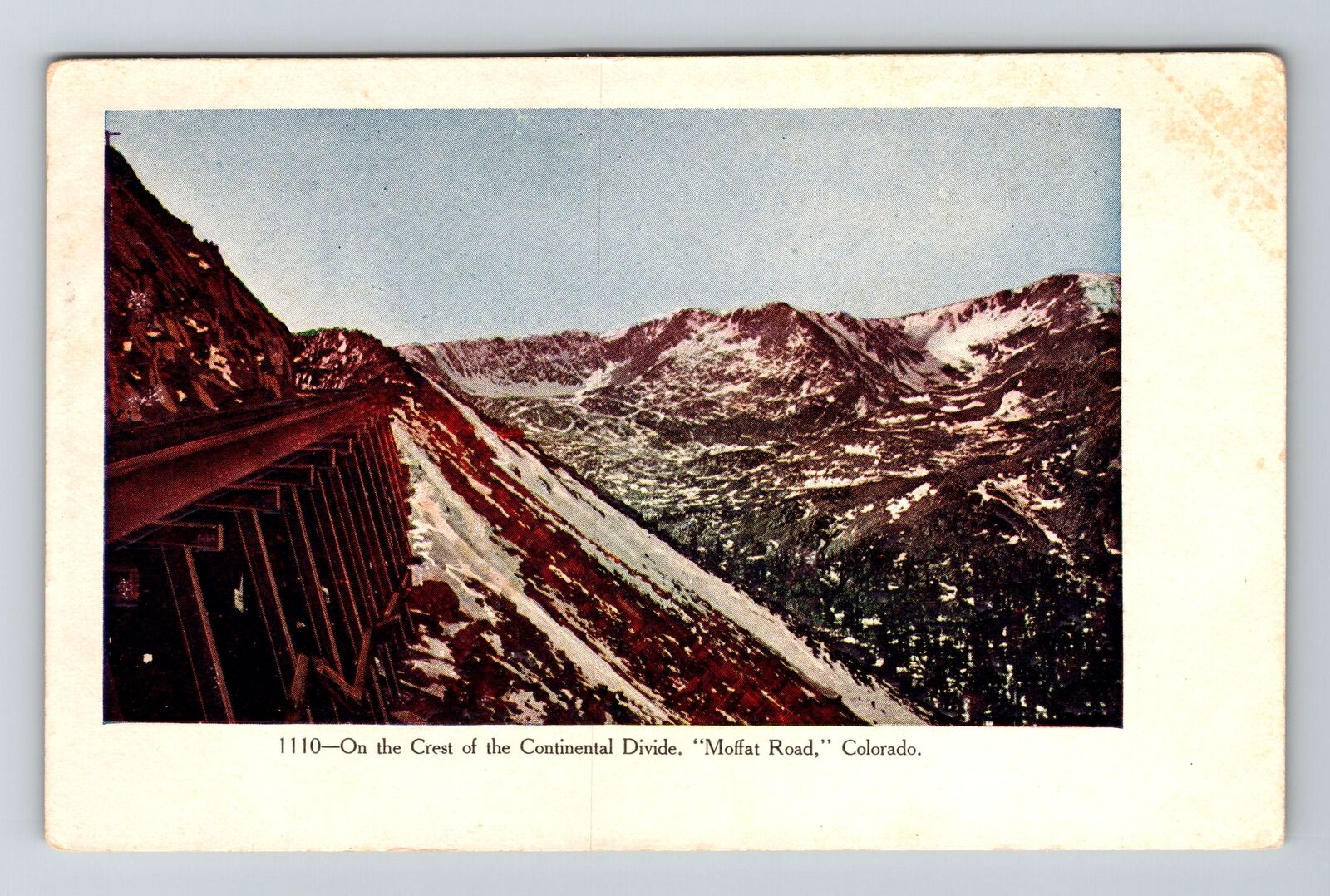 CO-Colorado, On The Crest Of The Continental Divide Vintage Souvenir Postcard